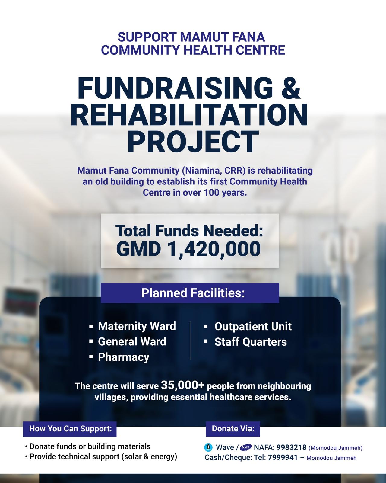 Mamut Fana Community Health Centre: A Century in the Making